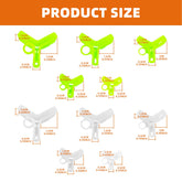 Yellow and white Size 2 treble hook covers